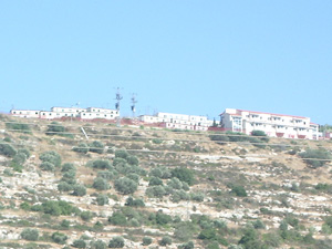 Colonie entre Ramallah et Qalqilia, Palestine