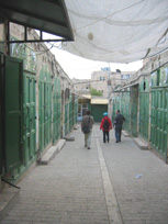 Quartier sous contr�le isra�lien, Hebron, Palestine